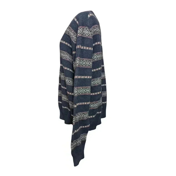 St. John's Bay Men's Navy XXL Long Sleeve Cozy Winter Knit Sweater - Picture 3 of 6